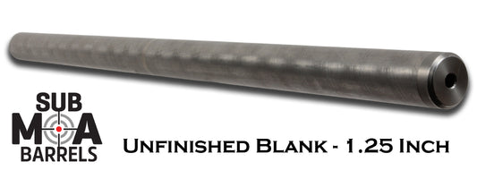 SubMOA 28" Unfinished Barrel Blank - 1.25" Diameter